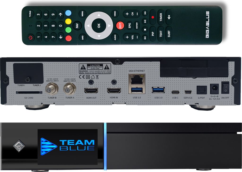 GigaBlue UHD Quad 4K Pro SAT-Receiver 2x DVB-S2 FBC Tuner Produktbild 12
