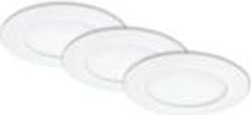 LED Einbauleuchte 3er Set 4000K Ø12cm 8W IP44 Kunststoff Produktbild 