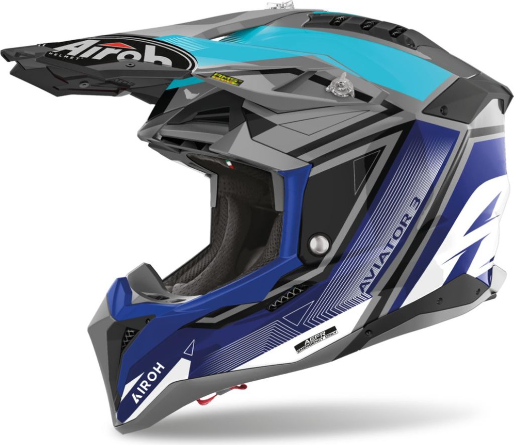 Helm AVIATOR 3.0 League, AIROH (blau, Größe S) 2023