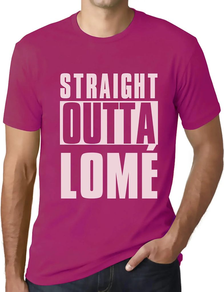Herren Grafik T-Shirt Direkt aus Lomé – Straight Outta Lomé – Öko-Verantwortlich Vintage Jahrgang Kurzarm Lustige Druck Geburtstag Geschenk ...