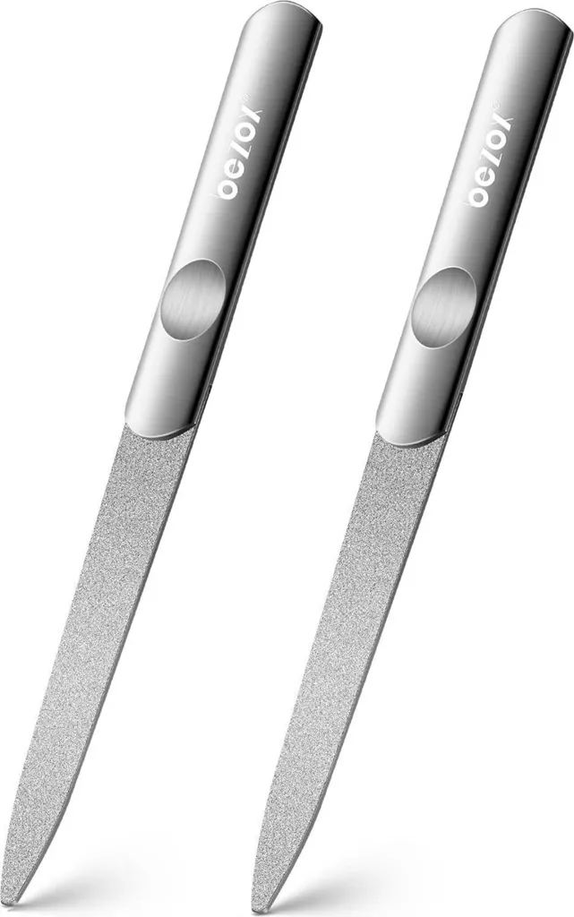 Lime à ongles en acier inoxydable 15cm pour une manucure de salon lisse