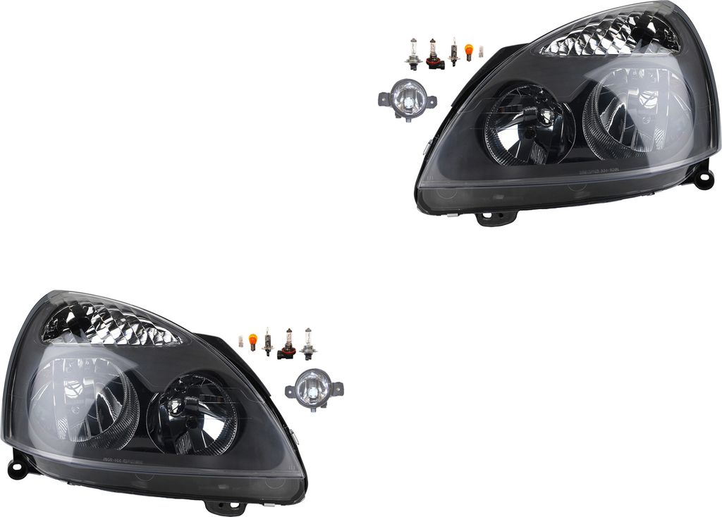 Johns, Scheinwerfer Osram Night Breaker Laser Satz passend für Renault Clio BB BC CB 8200002469 2615589925 26155AU325 B4A558990A 2615500Q00 261558990