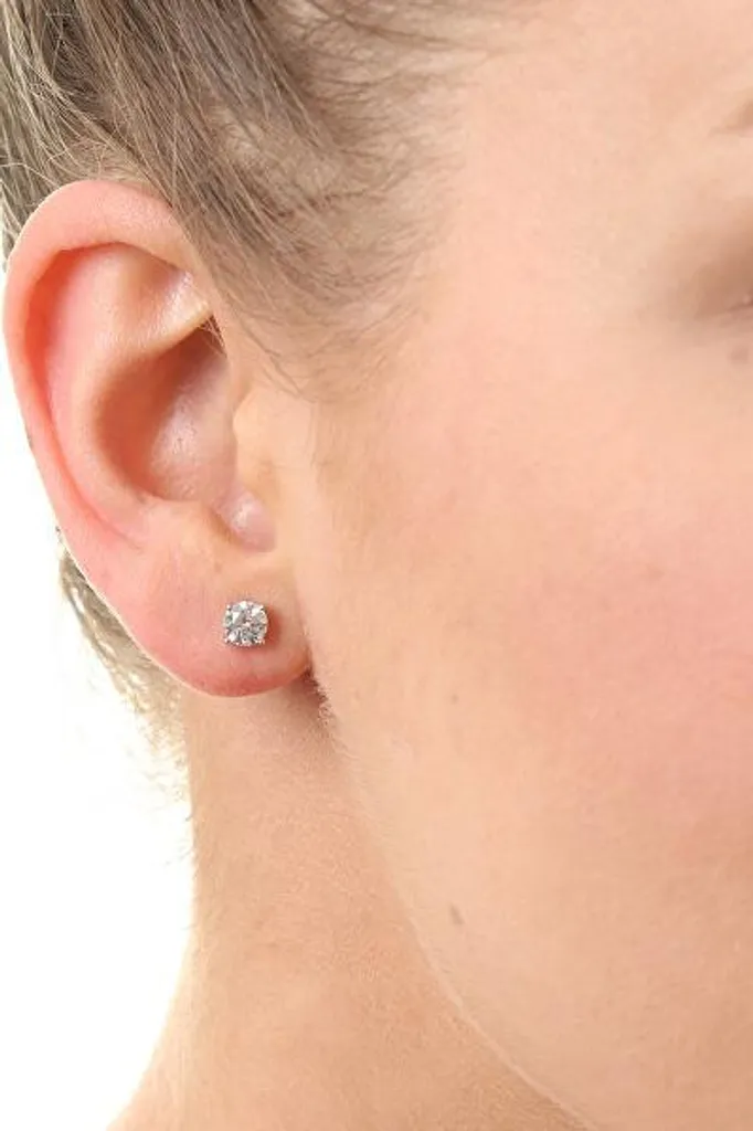 Orecchini Minimal E000143 Zirconi 6mm | Brillantezza Quotidiana - 4