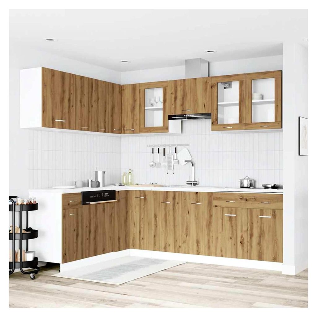 Küchenschrank-Set Lyon Artisan-Eiche Holzwerkstoff