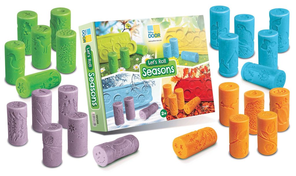 Yellow Door Knetroller Jahreszeiten Lernspielzeug Set 24 Stück