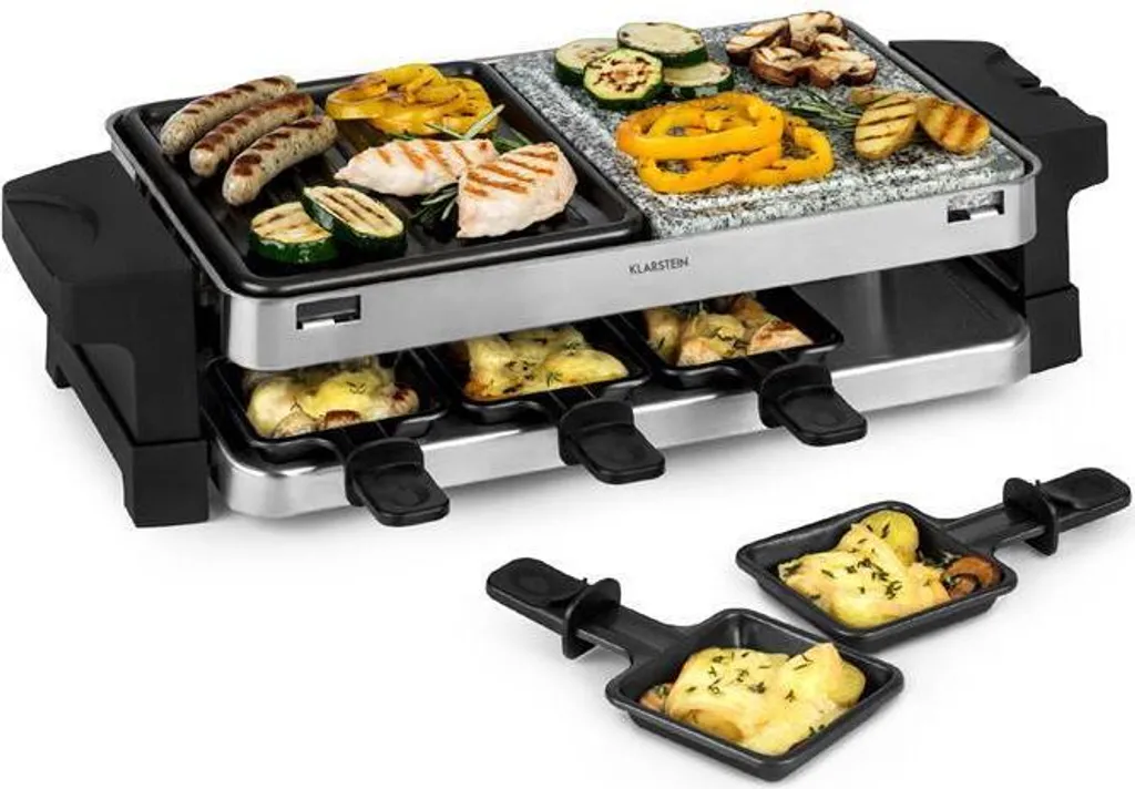 Appareil à raclette Sirloin 8 personnes 1500W en pierre et aluminium