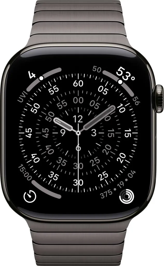 Bracelet Apple MXMK3ZM/A en Mailles Milanaises Gris Acier Inoxydable