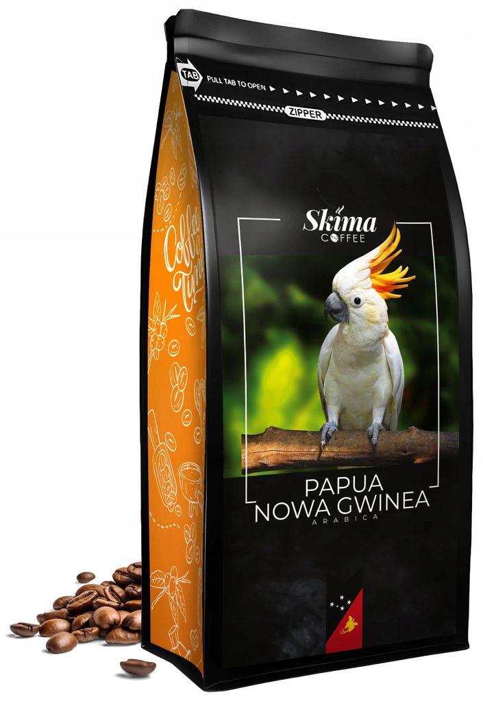 Gemalen koffie, 1 kg, PAPUA-NIEUW-GUINEA, 100% Arabica, Productafbeelding 