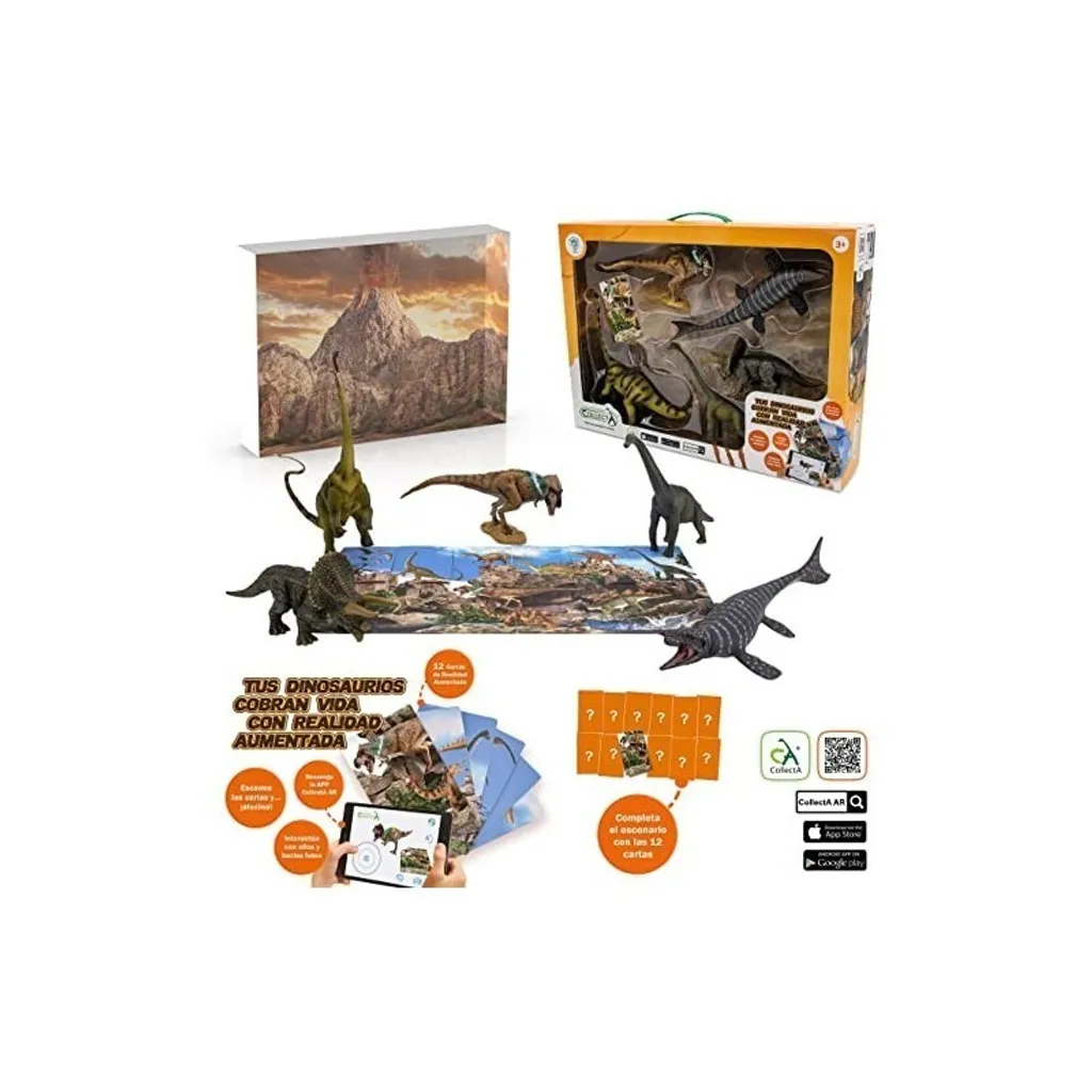 Collezione DEQUBE Collecta 5 Animali Preistorici Realtà Aumentata