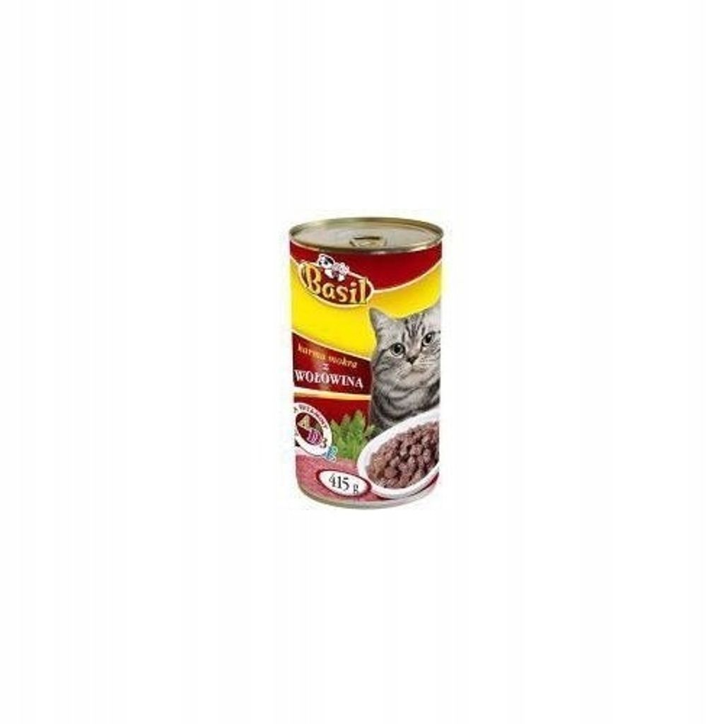 Basilikum Nassfutter 415g mit Rind für Katzen 1 Stk.