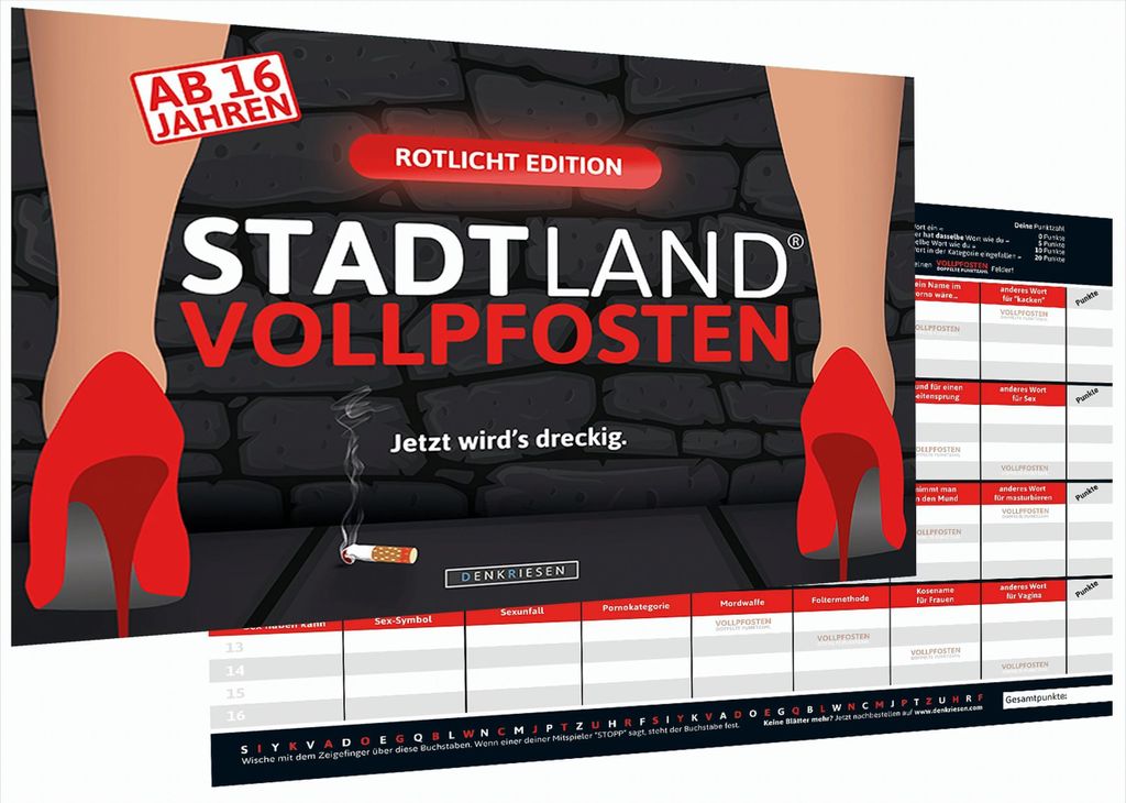 STADT LAND VOLLPFOSTEN – ROTLICHT EDITION (DinA4-Format) Produktbild 