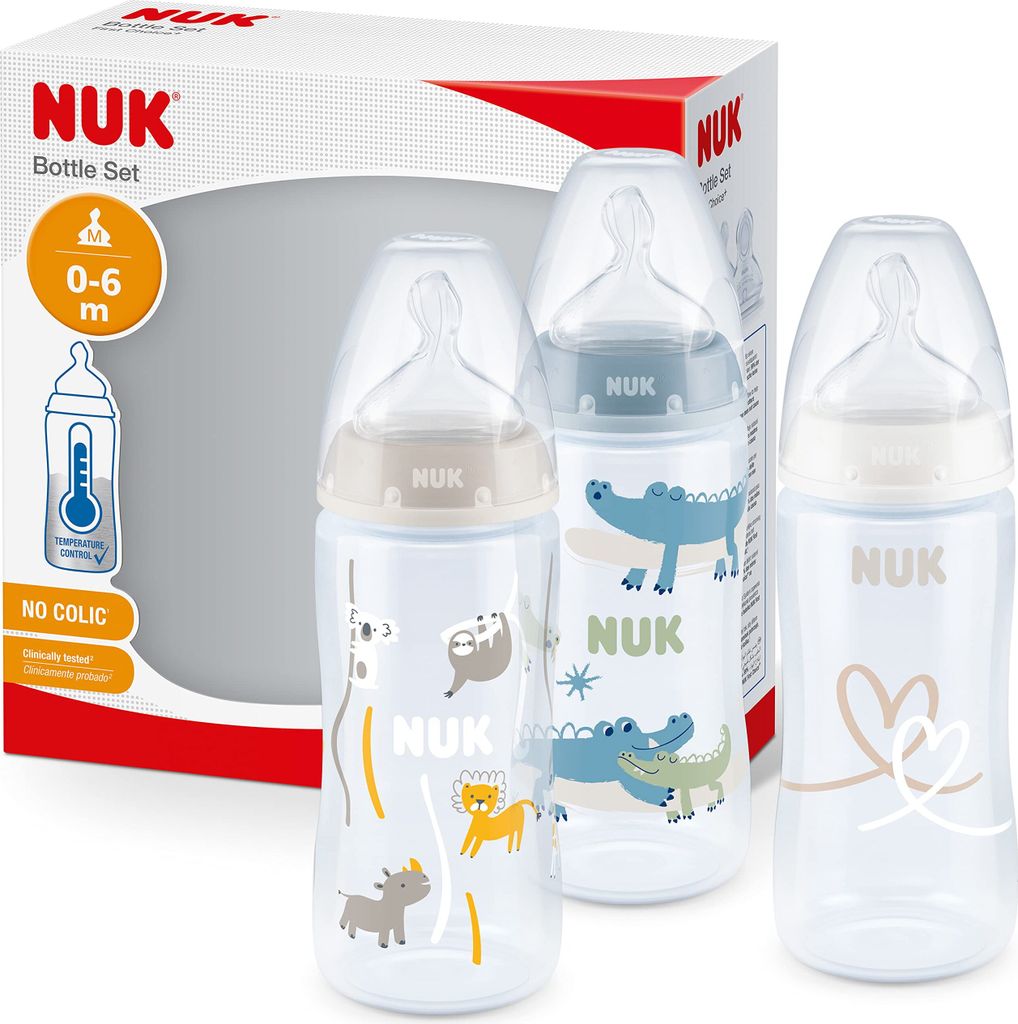 NUK Perfect Match Babyflaschenset | Ab 3 Monate | Passt Produktbild 
