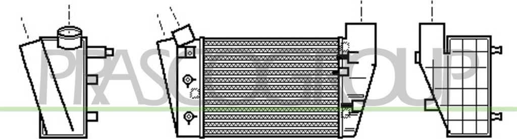PRASCO AD020N006 Ladeluftkühler LLK für AUDI A4 Avant (8ED, B7) Turbo Intercooler
