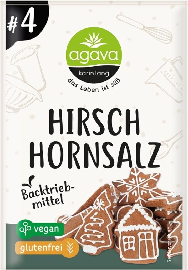 AGAVA Hirschhornsalz, 20g (10er Pack) Produktbild 