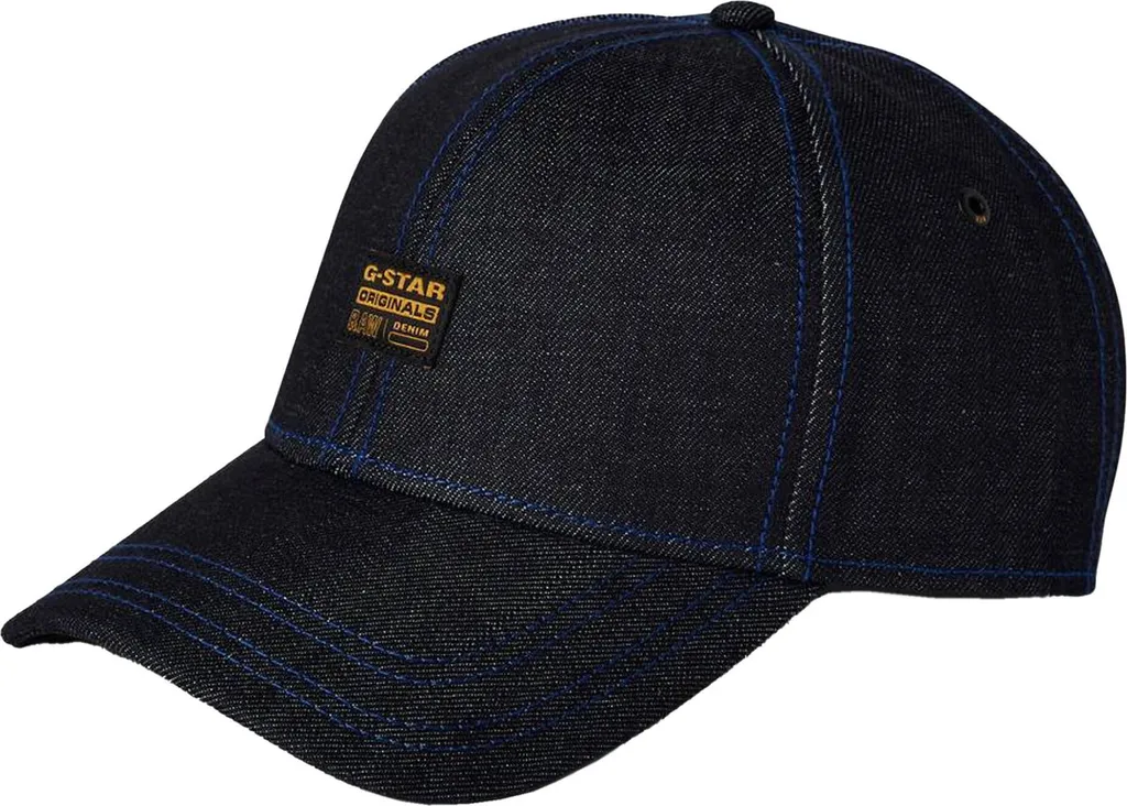 Casquette de Baseball G-STAR RAW Originals en Jean Bleu avec Logo