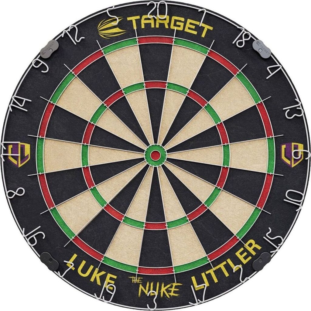 Target Darts Luke Littler Dartboard Set mit 6 Steeldarts, Produktbild 