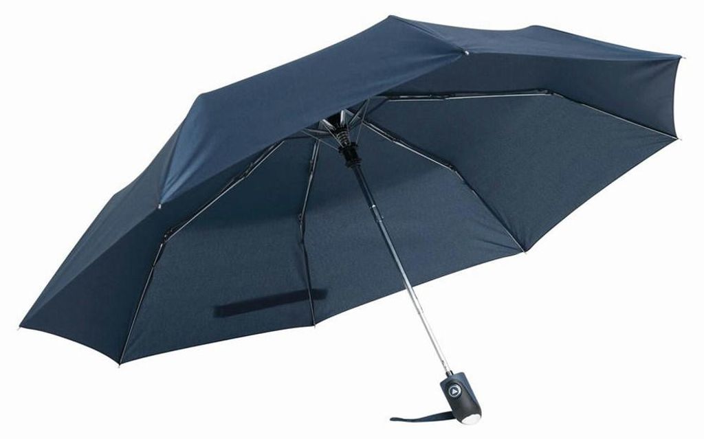 L-Merch - Faltbarer Regenschirm LT5749 (Einheitsgröße) (Dunkelblau)