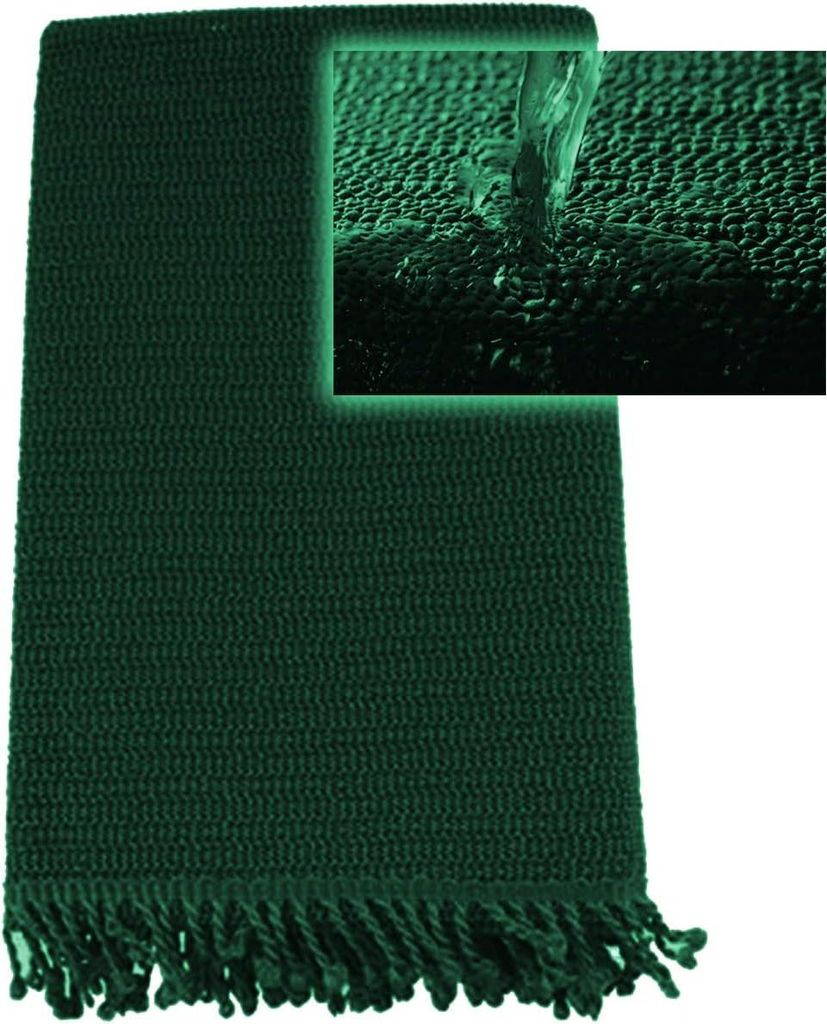 Wetterfestes Tischdecken für Garten, Balkon und Camping - Rutschfest - 130 x 220 cm - Grün