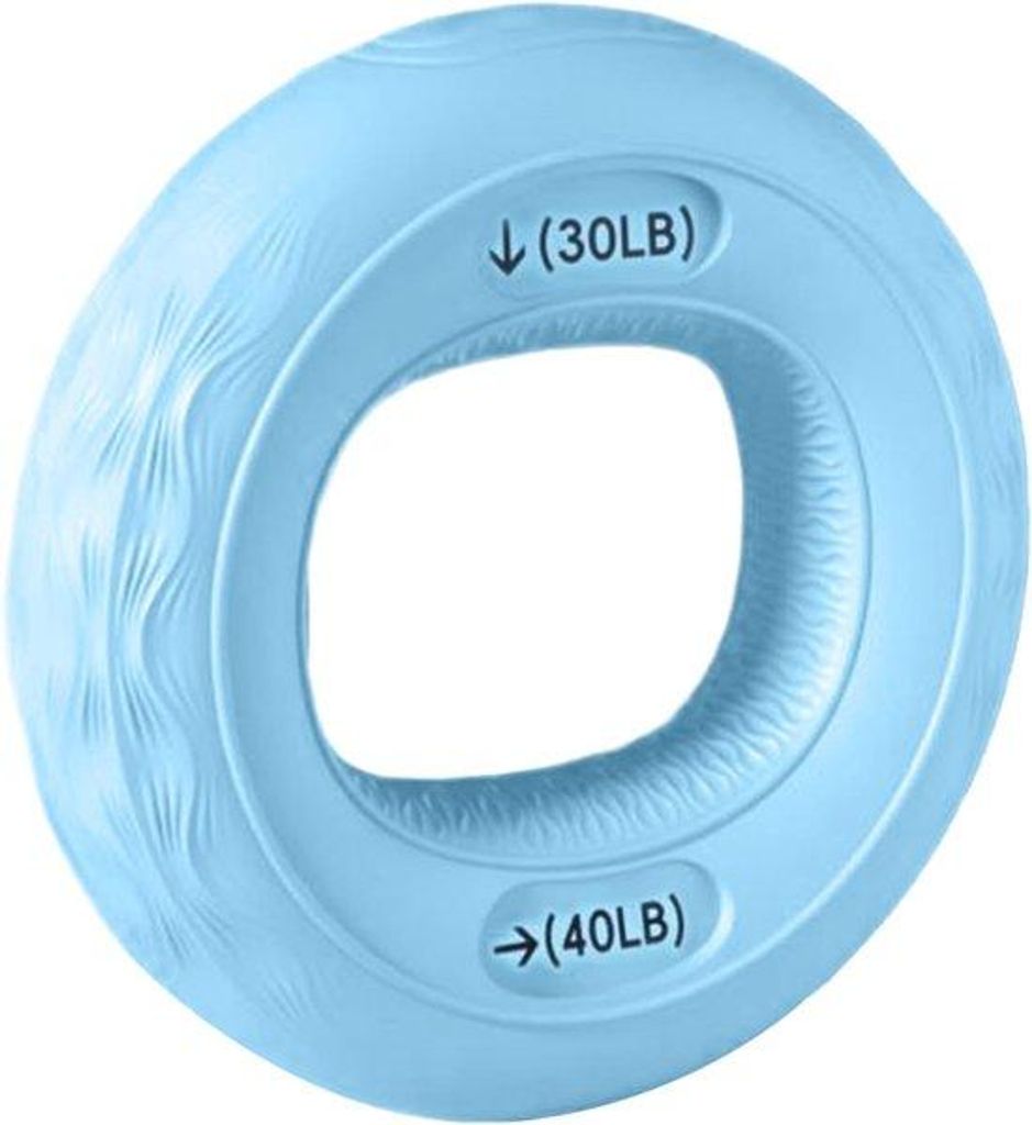 Silikon Handtrainer Ring - Gripversterker für Krafttraining - Steviger Aufbau - 7 cm Durchmesser - Himmelblau