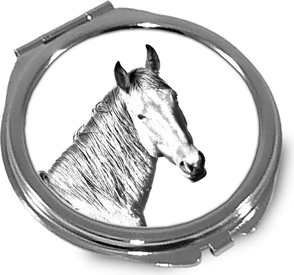 Regalo Personalizzato Amanti Cavalli - Specchietto Art Dog Namib - 1