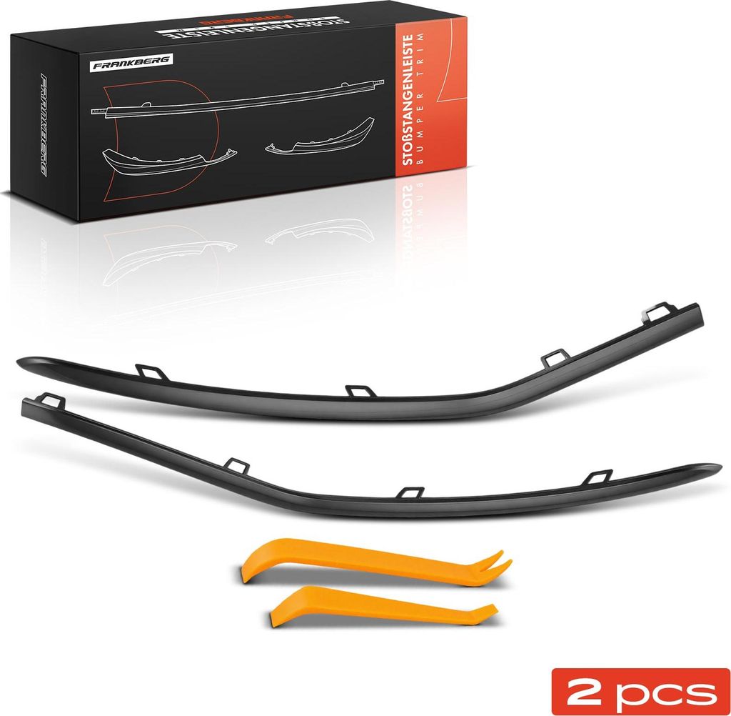 Frankberg 2x Zierleiste Stoßfänger Vorne für Mercedes-Benz GLS450 Bj ab 2020