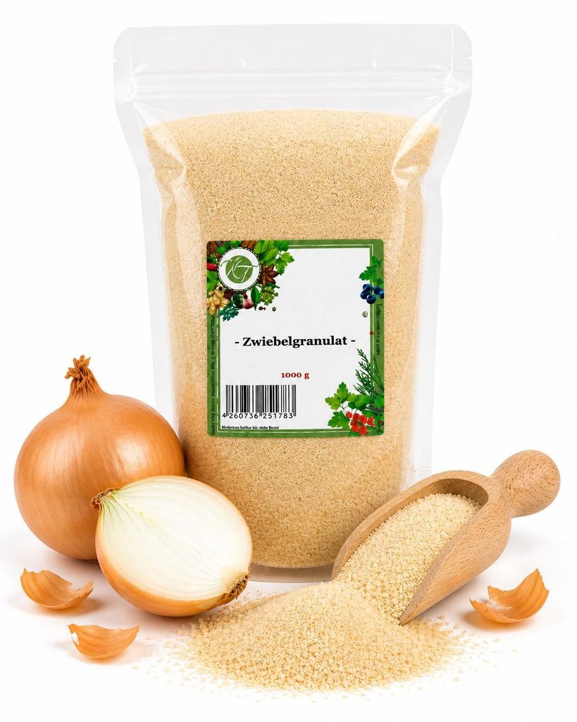 K T 1000 g / 1 Kg Zwiebelgranulat fein Zwiebeln granuliert Produktbild 