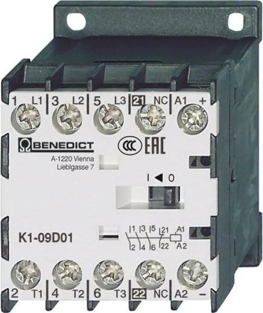 Benedict Schütz K1-12D10 Contacteur 5,5kW 230V à 4 Pôles de Commande NO