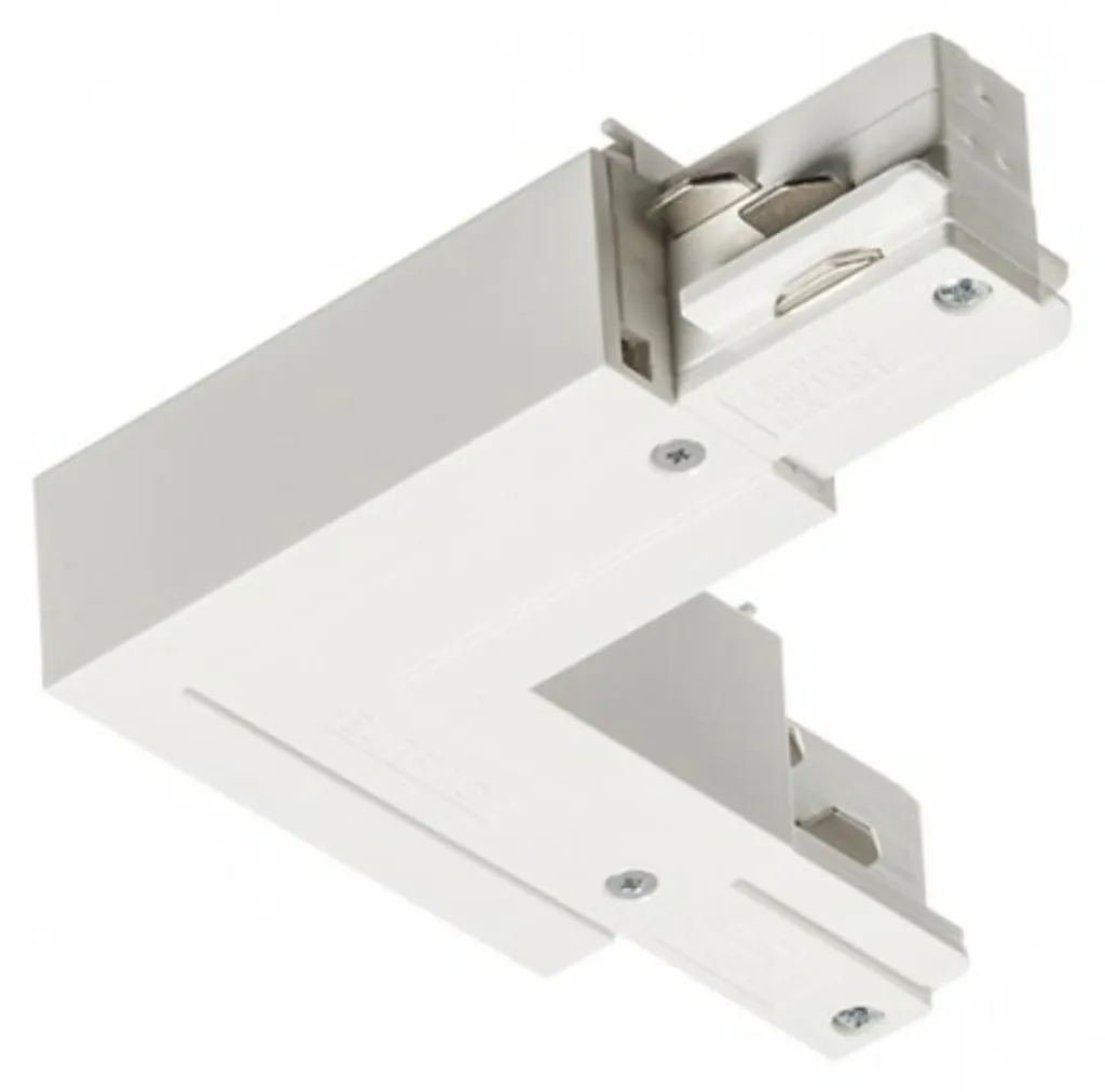 Connecteur L blanc 230V R11323 EUTRAC externe pour rail 3 circuits LED