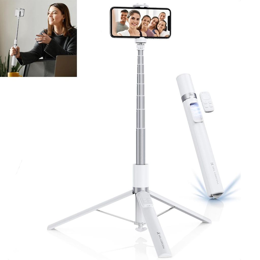 Selfie-Stick mit Stativ,360°drehbar, 180° Produktbild 