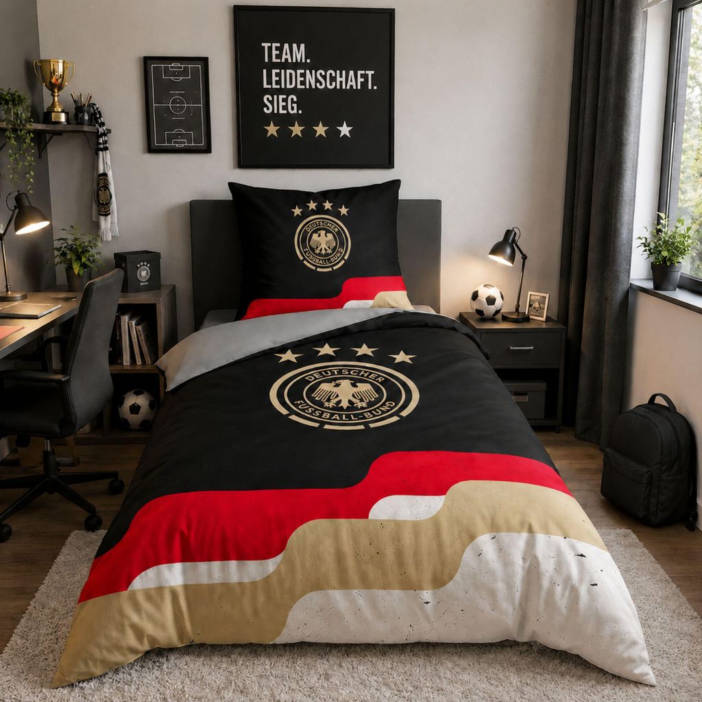 Offizielles DFB Bettwäsche Set 2-teilig, 100% Baumwolle, Produktbild 