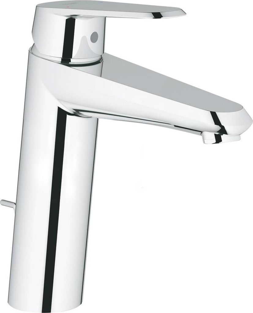 Grohe Eurodisc-Cosmopolitan Einhand-Waschtischbatterie, M-Size, Ausladung 142mm, Zugstangen-Ablaufgarnitur, 23448002