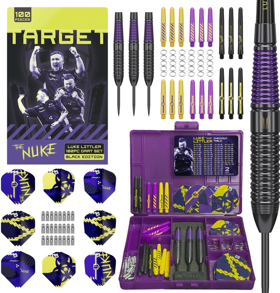 Target Darts Luke Littler Brass Dartpfeile mit Stahlspitzen, 22G