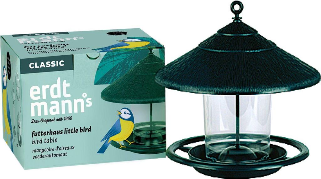 Erdtmanns Little Bird, Hängend, Schwarz, Kunststoff, 0,6 l, Dach