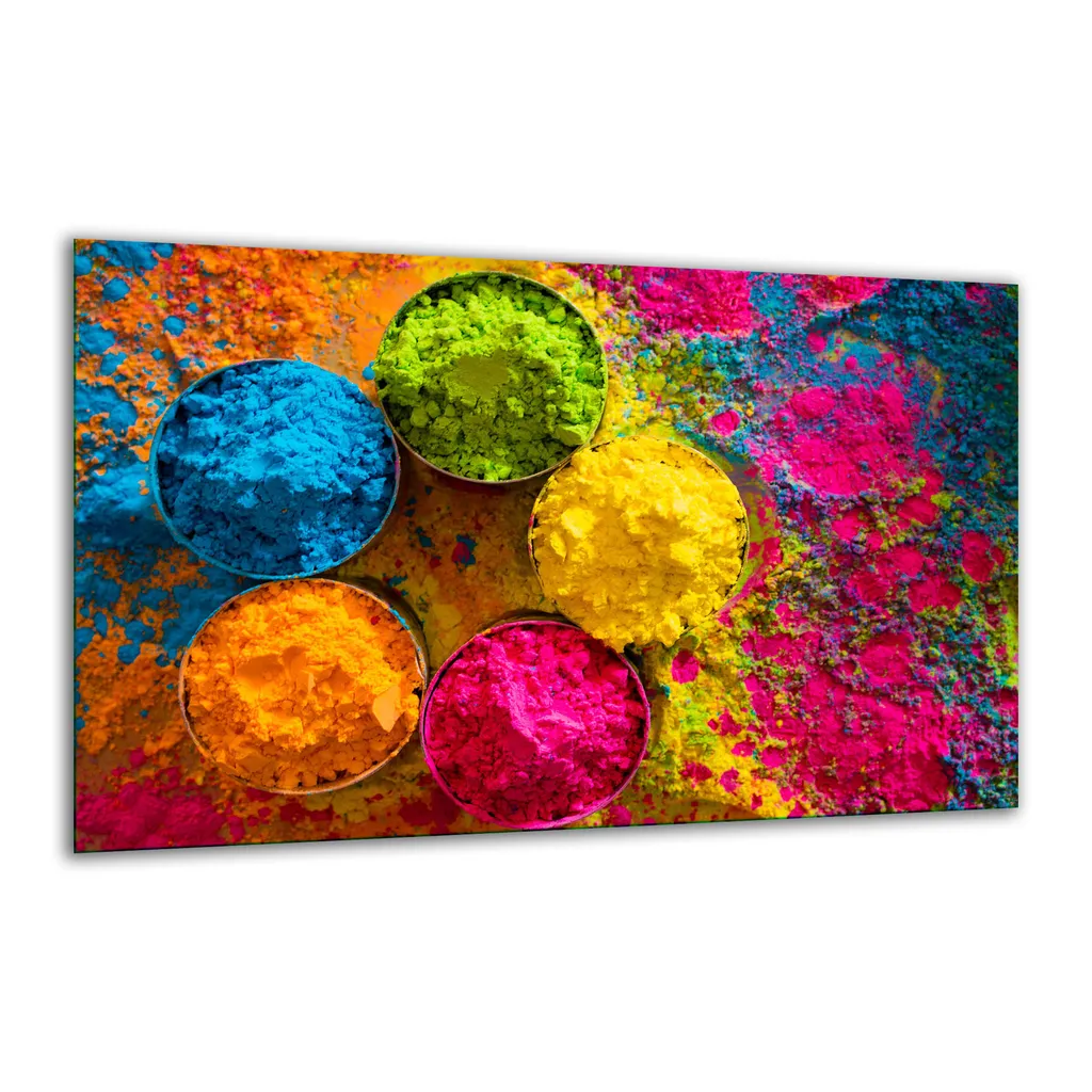 Tulup Tagliere In Vetro Temperato Con Spezie Colorate – 2 Pezzi 40x52 Cm – Copri Piano Cottura E Alzatina – Resistente Al Calore - 2