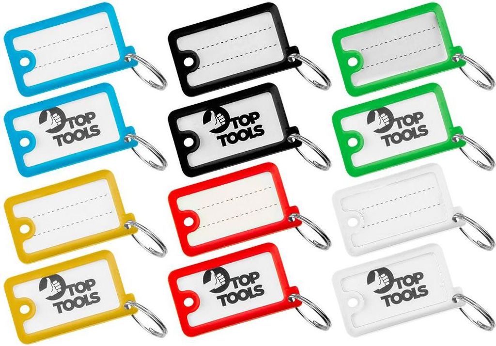 Badges de clés Top Tools, 12 pièces. Image du produit 