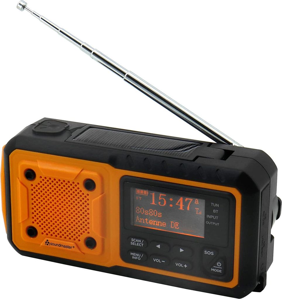 Soundmaster DAB112OR Orange Rádio DAB+/UKW-RDS s Bluetooth Obrázok produktu 3