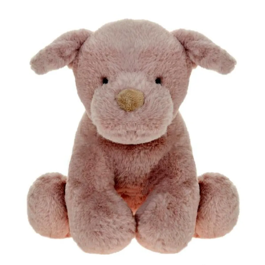 Peluche Chien Rose Mascotte Renee 20cm - Doudou Doux pour Fille 13861