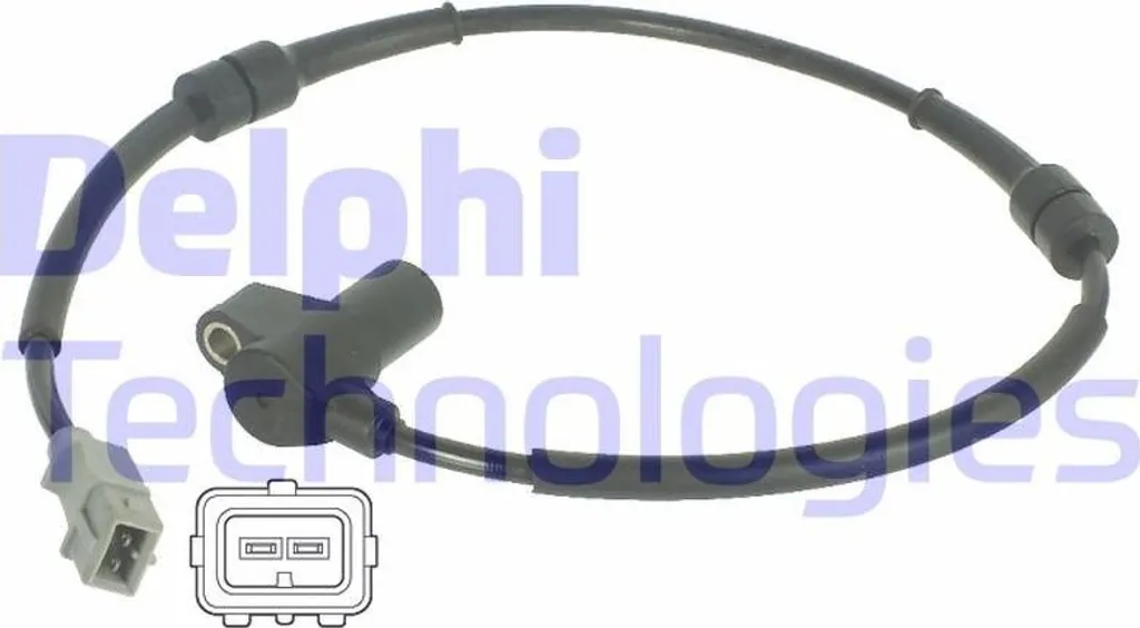 Capteur de vitesse de roue ABS Delphi SS20067 compatible Peugeot 306