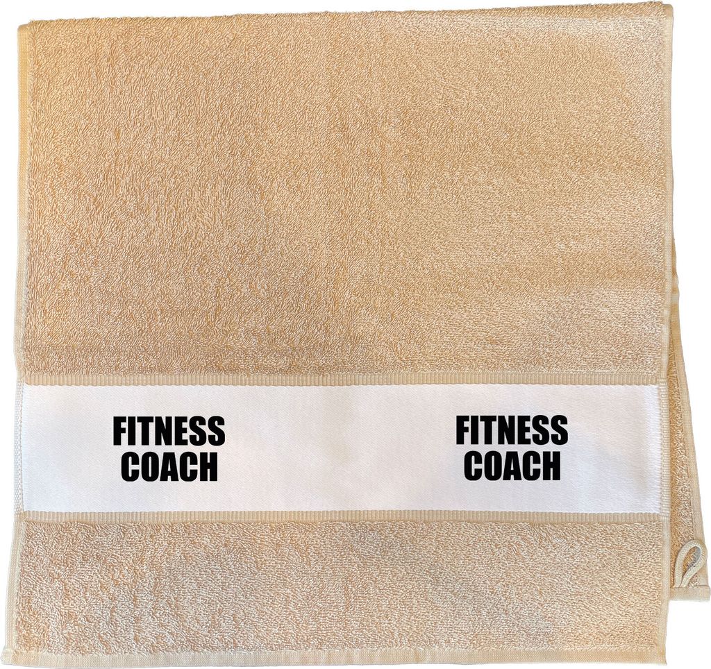 Huuraa Handtuch Fitness Coach Training 50x100cm Sand Baumwolle Handtuch Geschenkidee