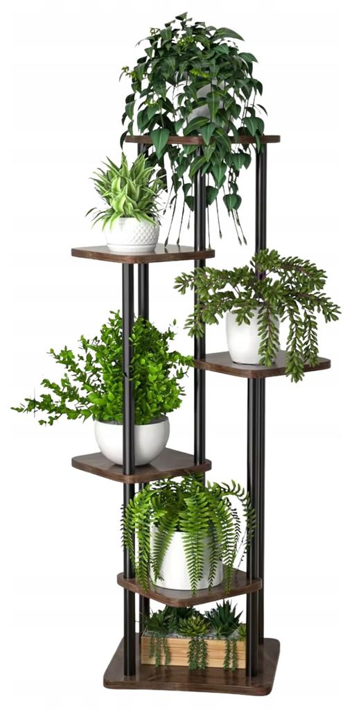 Pflanzenständer im Loft-Stil - 132 cm - Mehrstöckiges Produktbild 