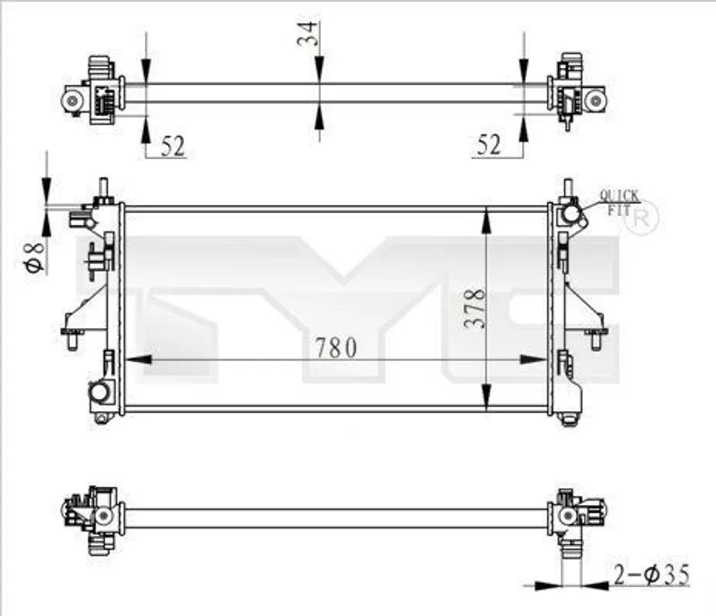 Radiateur pour Fiat Ducato et Boxer - Solution de refroidissement 1330S3