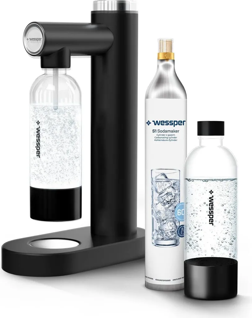 Set Gasatore Wessper con 2 Bottiglie 1L e Bombola CO2 60L - Zero Sprechi