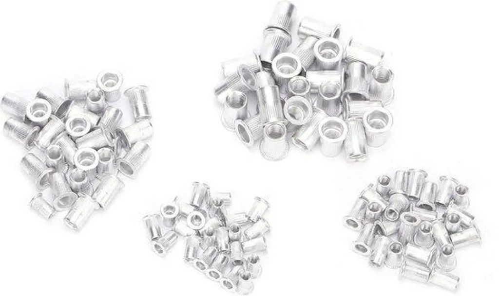 Coffret d'inserts filetés en aluminium M4 à M8 pour fixations durables