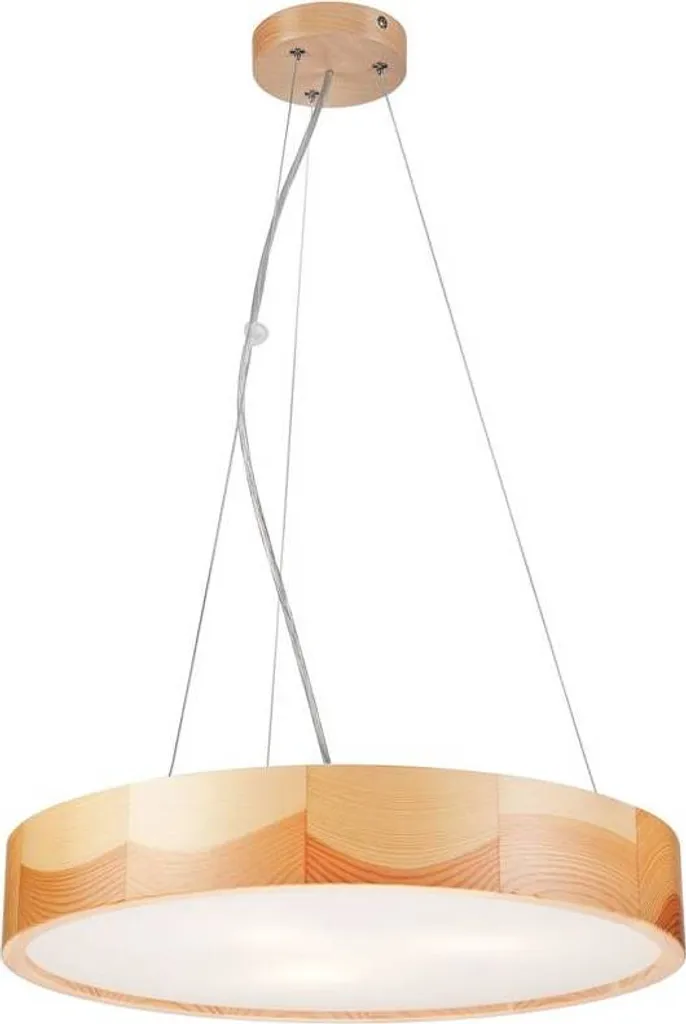 Plafonnier Suspension Dimmable E27 Brun 47cm pour Chambre ou Salle à Manger