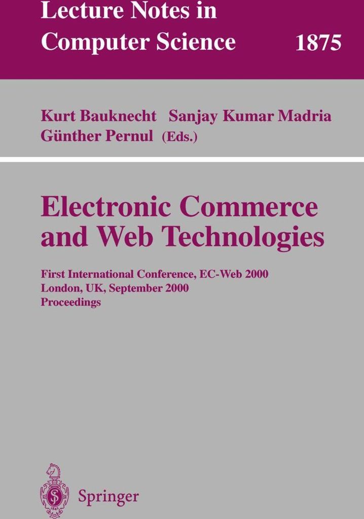 Electronic Commerce and Web Technologies
