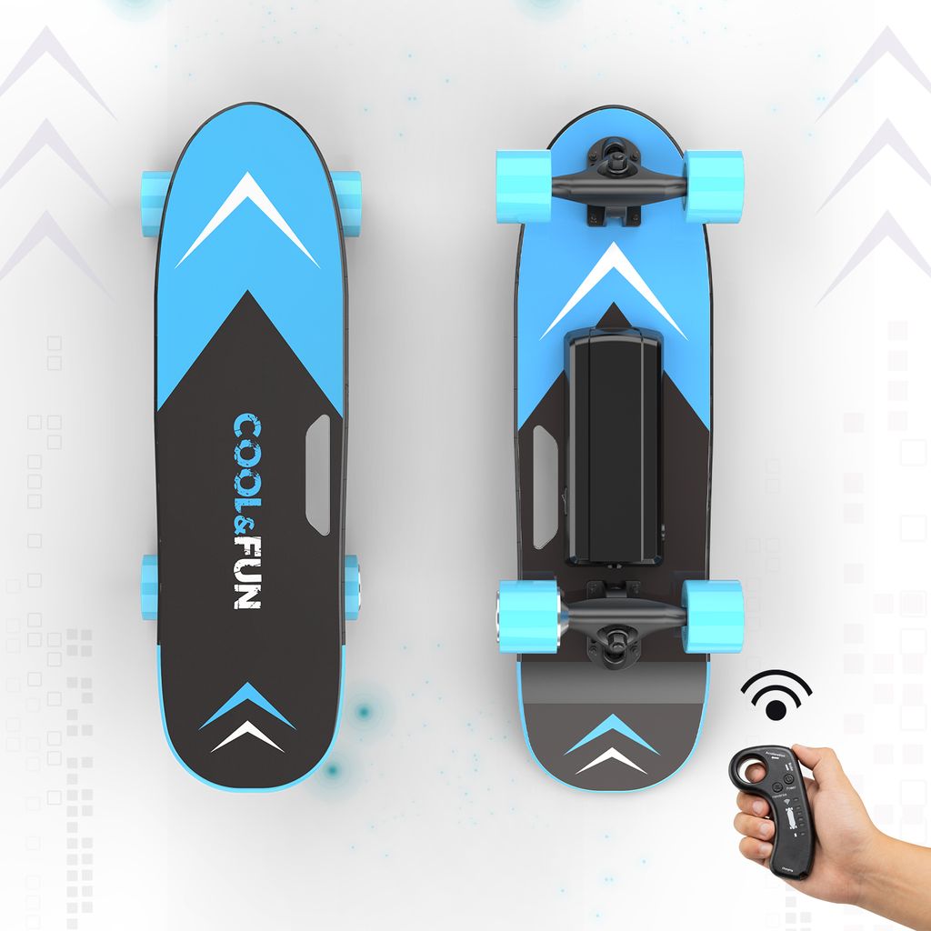 Elektro-Longboard „Fun“ Skateboard elektrisch mit Motor Elektro-Board 25 km/h 