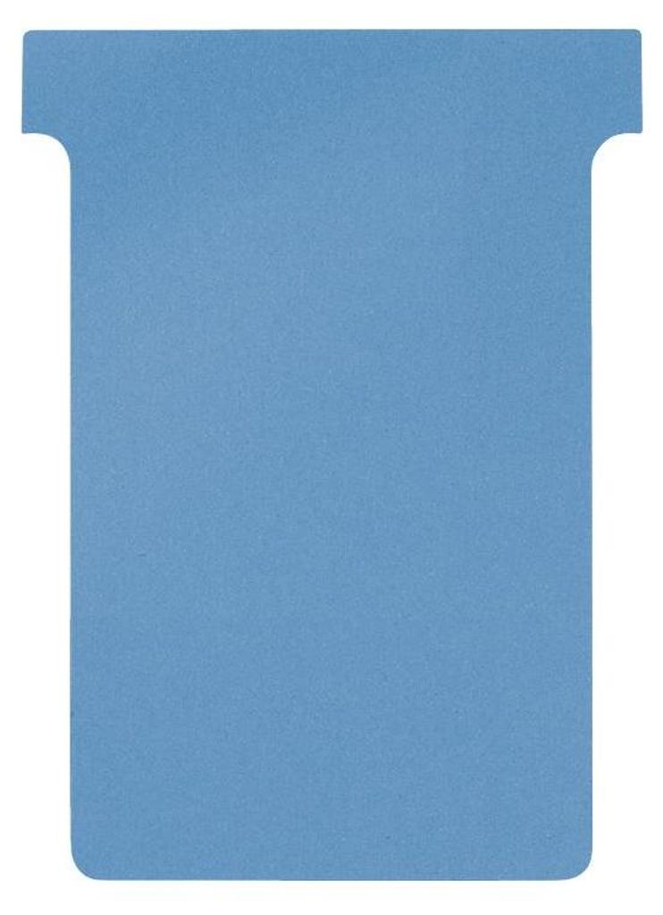 T-Karte, Größe L, unbedruckt, für alle T-Card Systemtafeln, Größe: 94 x 125 mm, Einsteckbreite: 78 mm, Sichthöhe: 17 mm, Blau, Verpackungsein...