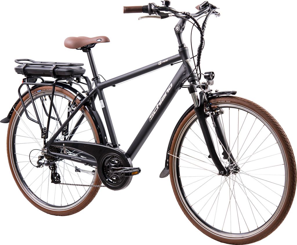 Schiano E-Ride Trekking E Bike 28 Zoll Pedelec Damen Herren 160-170 cm Elektrofahrrad 21 Gänge 375 Wh E Fahrrad Trekkingrad