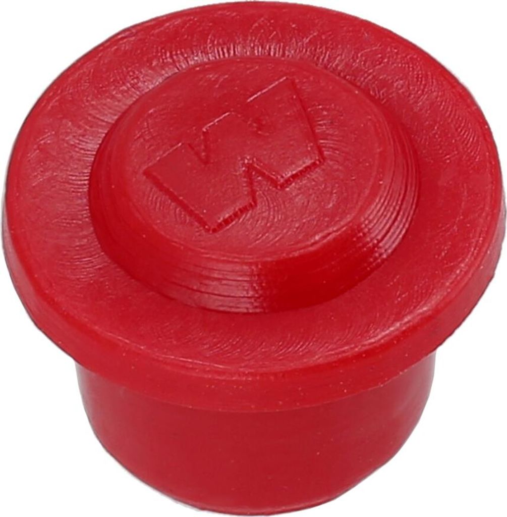 Schutzkappe für Schmiernippel ohne Lasche rot passend für AWO