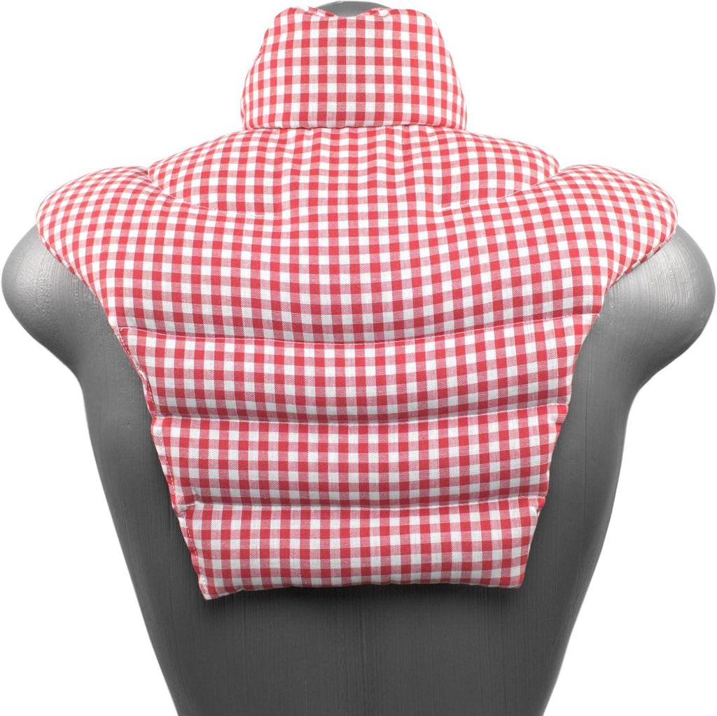 Nackenhörnchen HWS - Nacken + Schultern + Rücken - Rapskissen - Nackenkissen Wärmekissen - Nacken-Wärmekissen für Mikrowelle und Backofen, Kis...